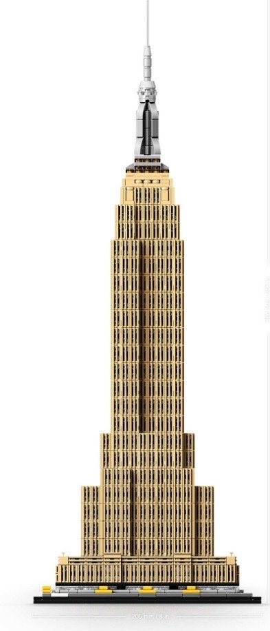LEGO Architecture Empire State Building 21046, Ophalen, Zo goed als nieuw, Overige merken