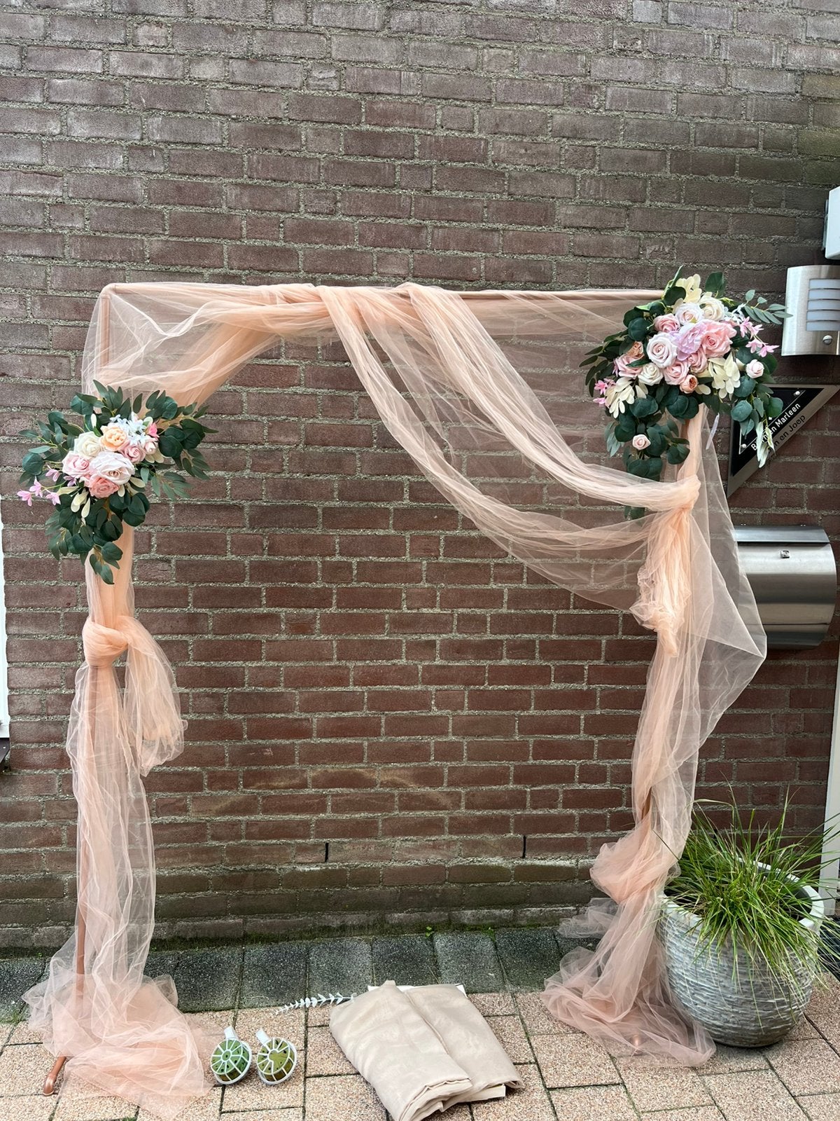 Mooie backdrop voor bruiloft, Ophalen, Zo goed als nieuw, Geboorte of Huwelijk