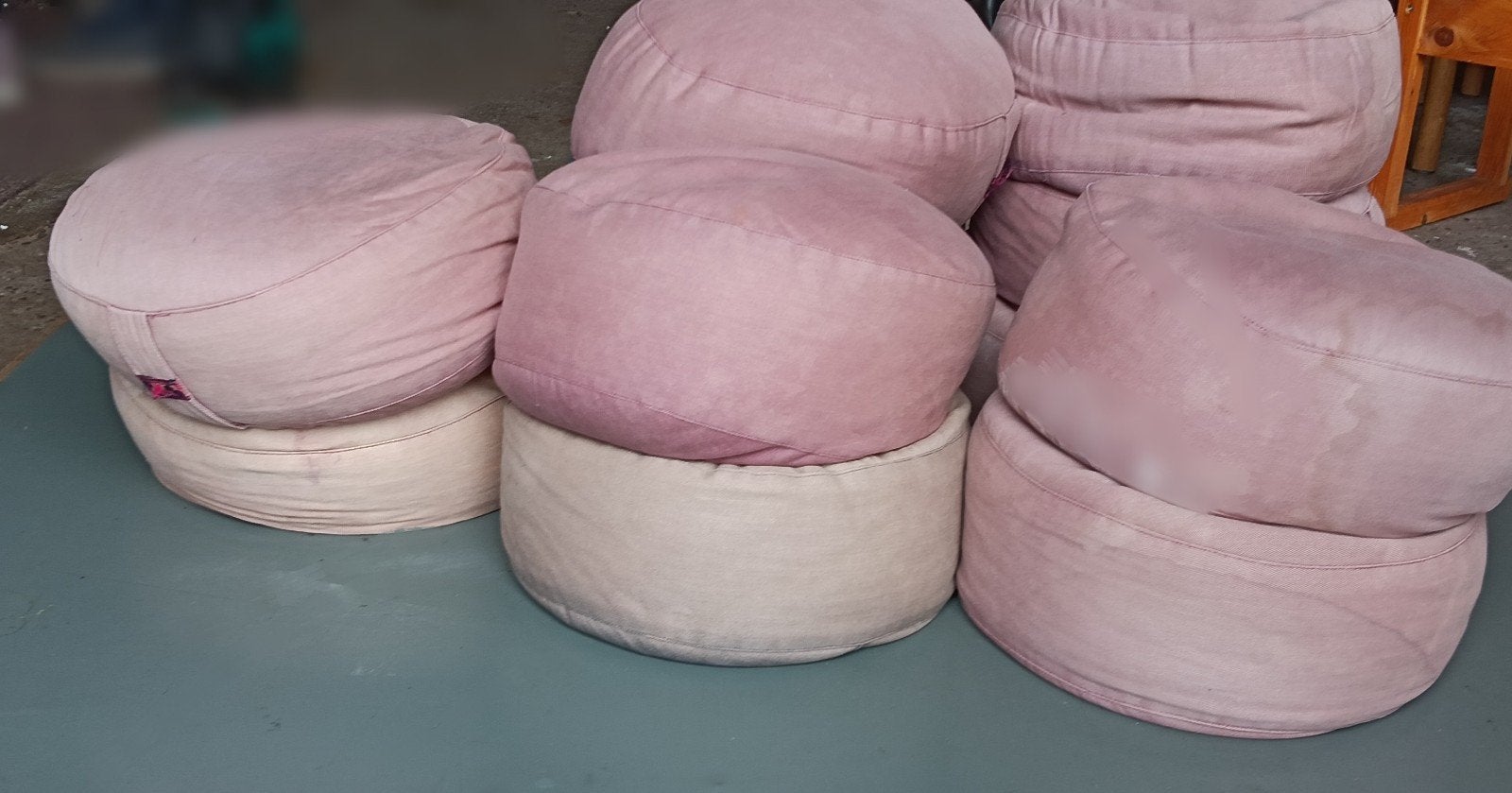 meditatie kussens rond 6 stuks