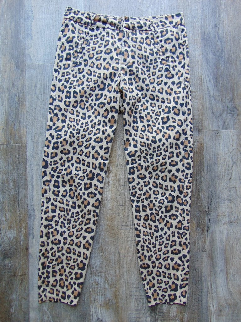 Lange broek bruin panterprint maat M, Kleding | Dames, Maat 38/40 (M), Bruin, Ophalen of Verzenden, Zo goed als nieuw