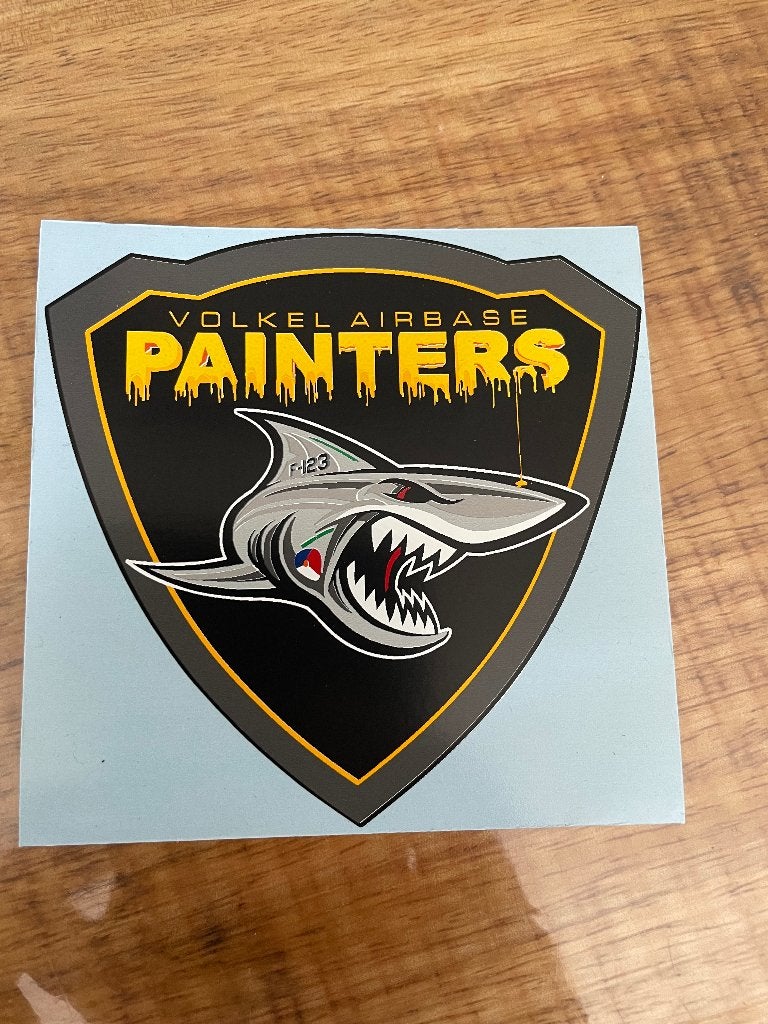 Luchtmacht sticker Volkel Airbase Painters, Ophalen of Verzenden, Luchtmacht, Nederland, Embleem of Badge
