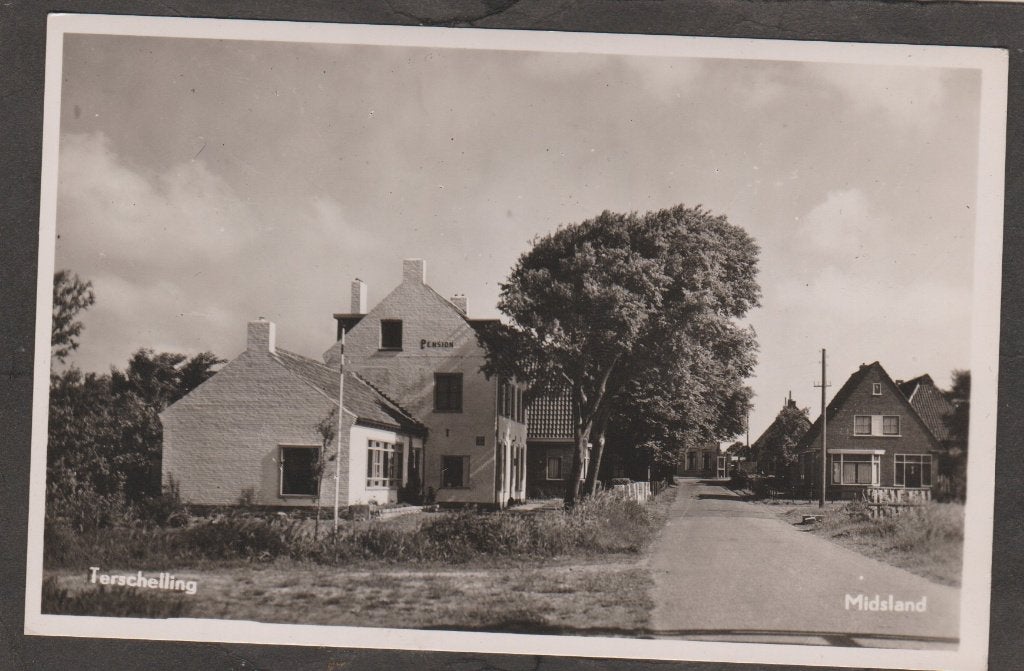 terschelling midsland dorpsgezicht, Verzenden, 1940 tot 1960, Ongelopen, Waddeneilanden