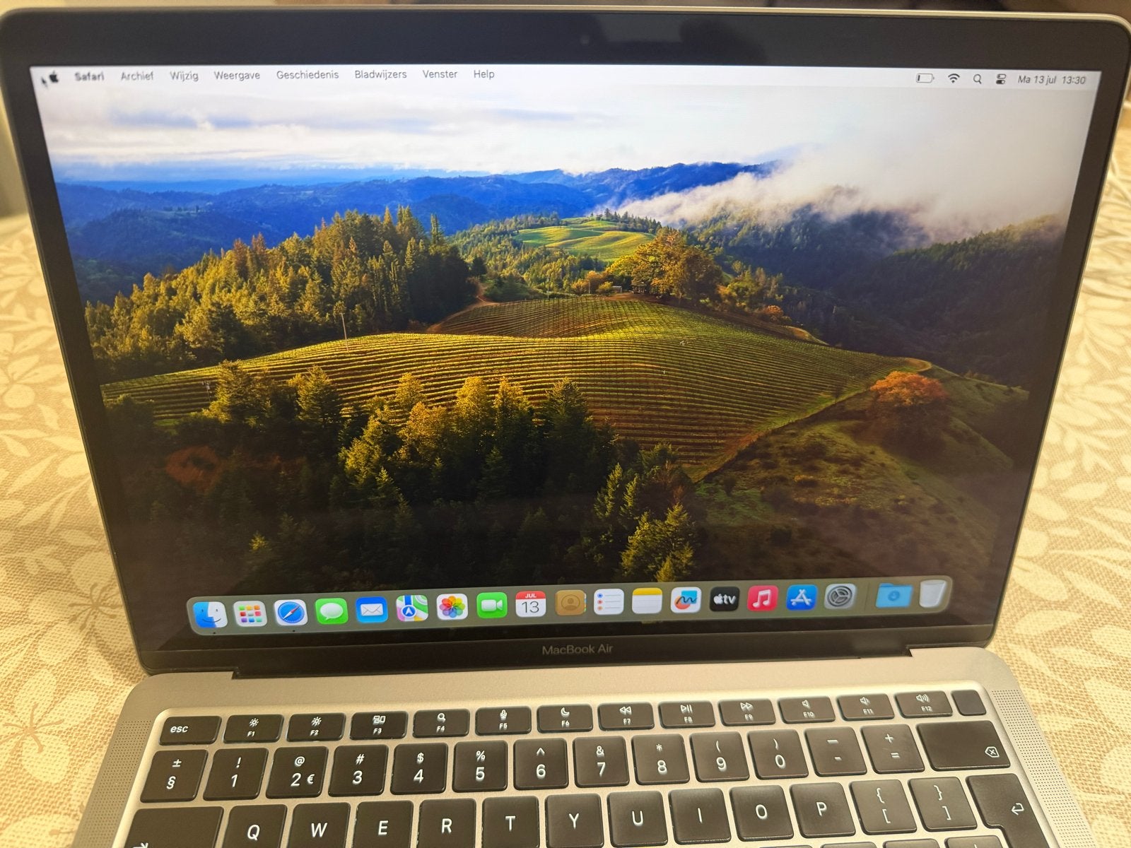 MacBook Air 2020 8 GB, Gebruikt, Qwerty, 8 GB, 13 inch