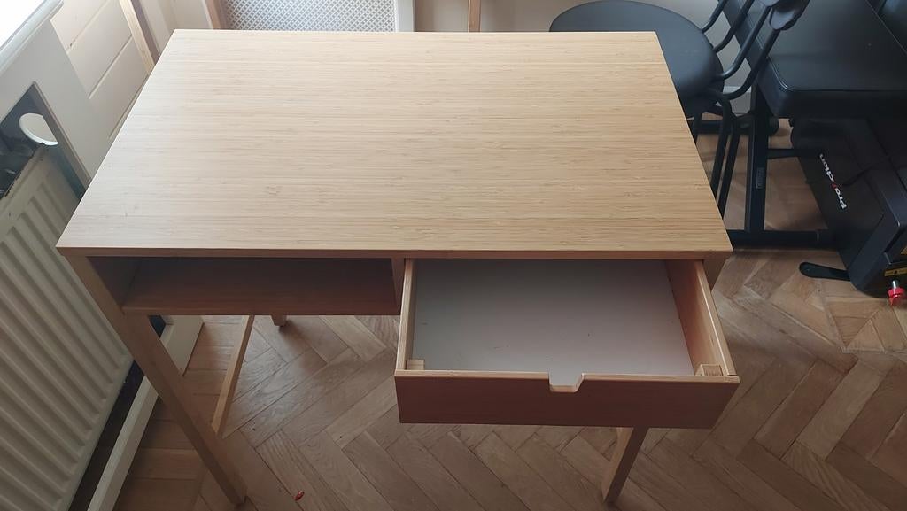 Nordkisa kaptafel/bureau - IKEA bamboe, Ophalen, Gebruikt, Scandinavisch, Hout