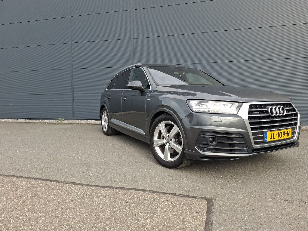 Audi Q7 3.0 TDI S-Line | 7 pers | lucht vering | 4 wiel best, Automaat, 241 €/maand, 7 stoelen, Diesel