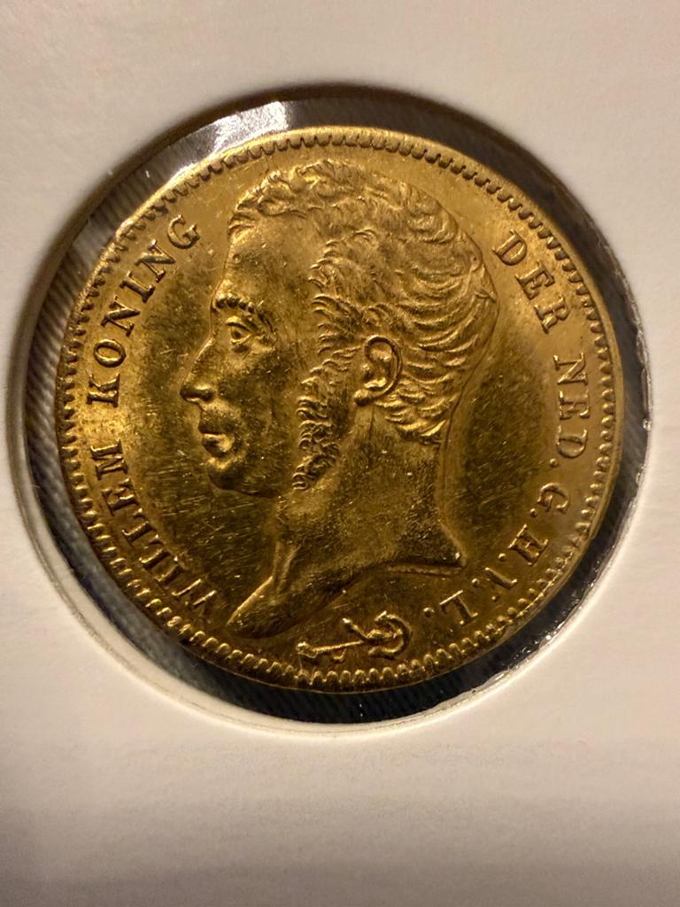 10 gulden 1824B Willem I, Ophalen of Verzenden, Koning Willem I, 10 gulden