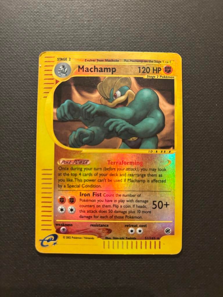 Machamp Pokémon Kaart 51/165, Ophalen of Verzenden, Zo goed als nieuw, Losse kaart