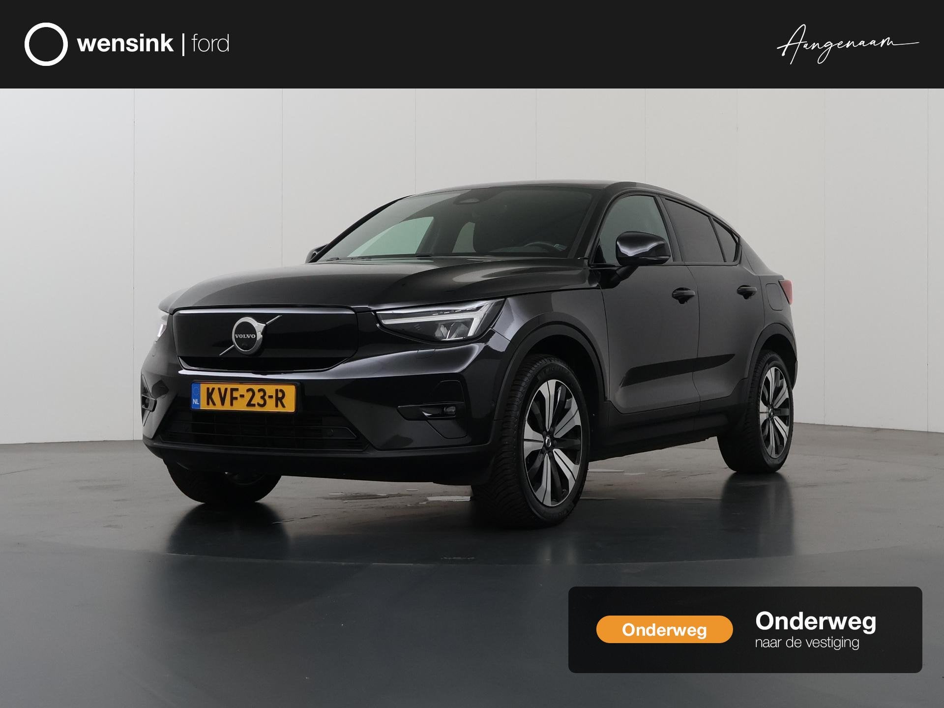 Volvo C40 Recharge Ultimate 69 kWh | Trekhaak | Harman/Kardo, Dealer onderhouden, Stof, Gebruikt, Zwart