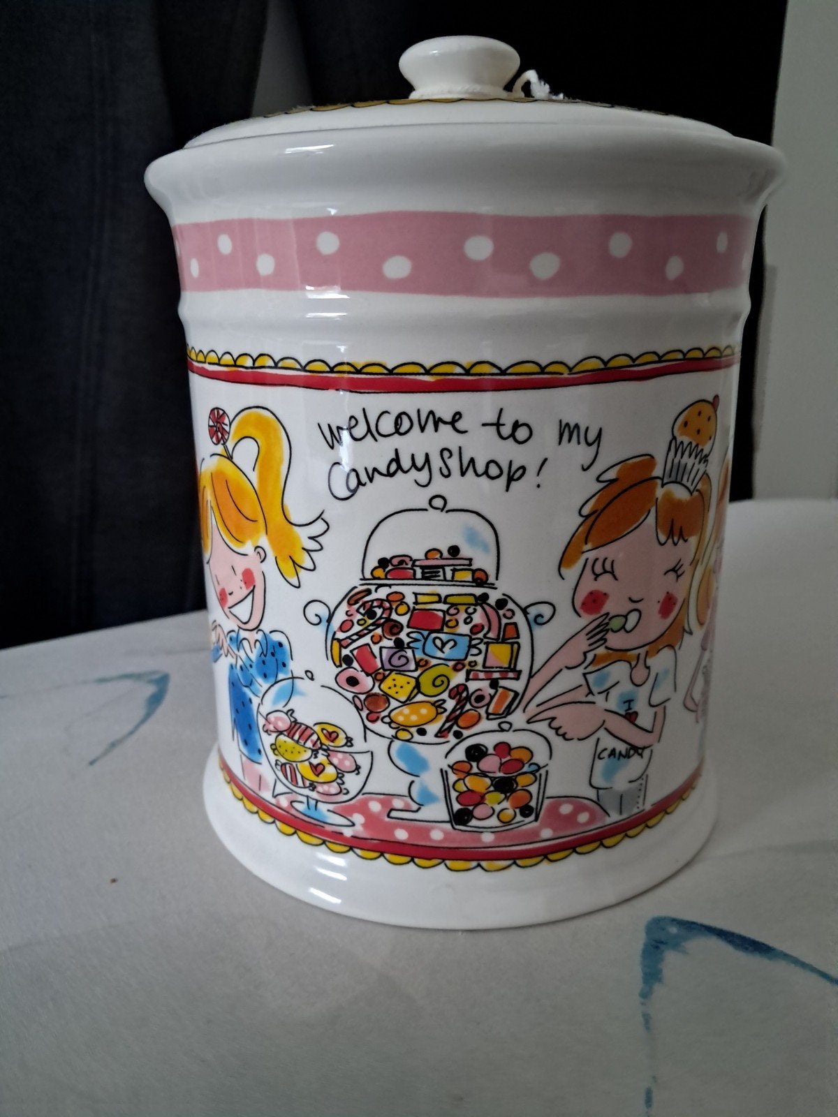 Voorraadpot Blond Amsterdam candyshop (200041), Ophalen, Nieuw, Porselein, Overige typen