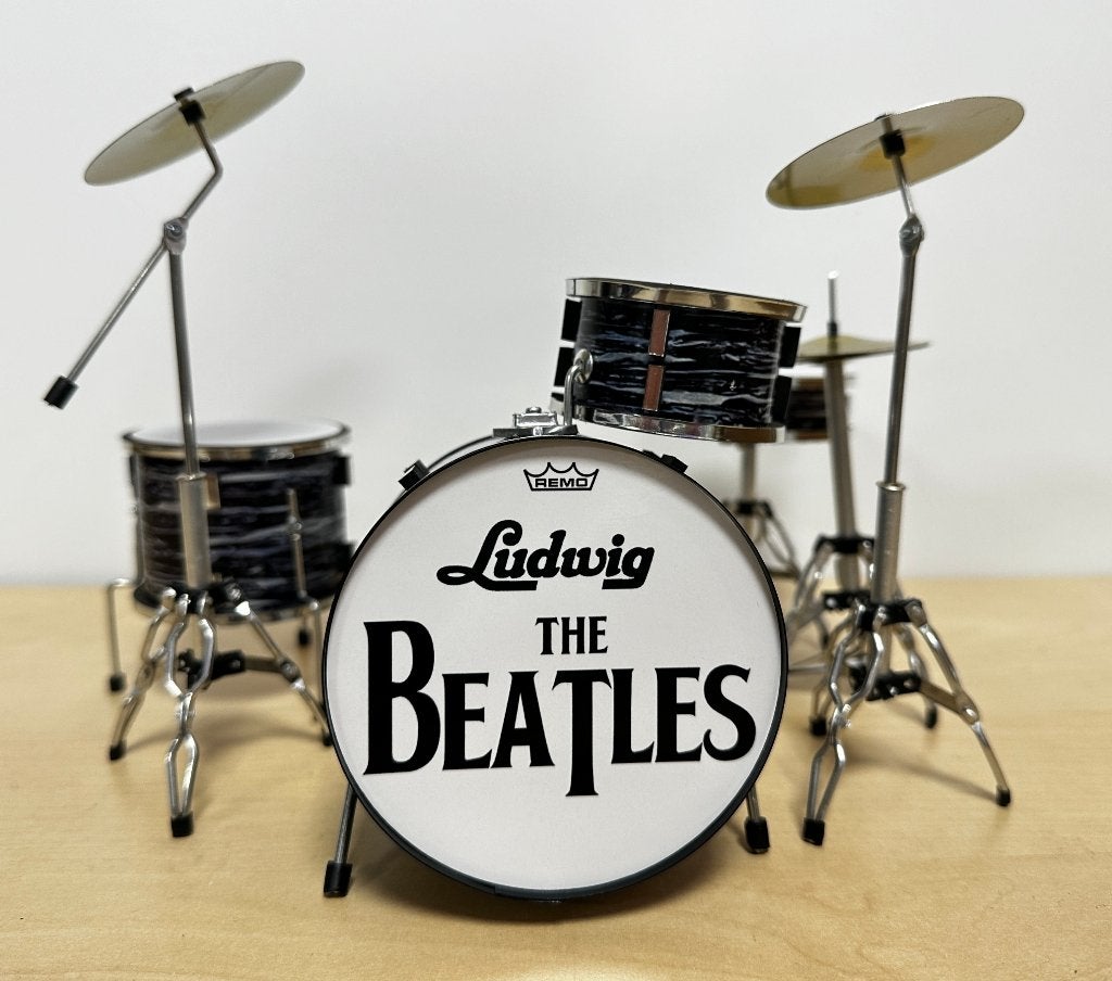 The Beatles Ludwig miniatuur drumstel drum decoratie, Info@deconoord.nl, Deco Noord, Nieuw, Ophalen of Verzenden