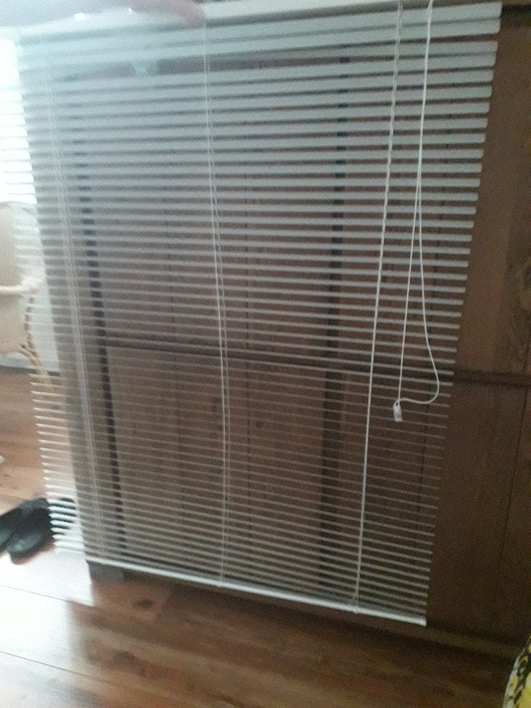 Aluminium jaloezie, Gebruikt, 125 cm, Wit, Ophalen of Verzenden
