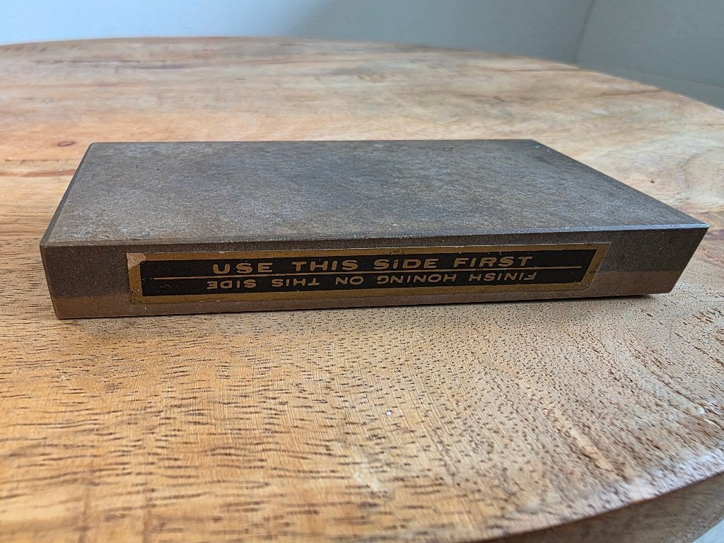 Zeldzame Vintage USA Hone Co. No. 00 Frictionite Slijpsteen, Antiek en Kunst, Ophalen of Verzenden
