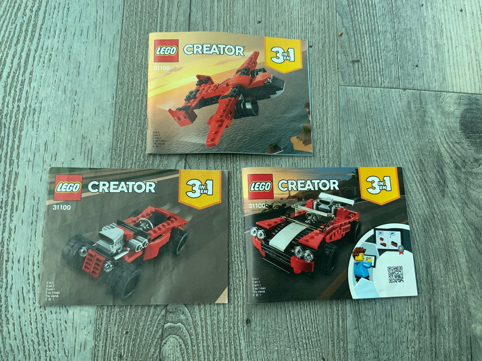 Lego Creator 31100 Sportvliegtuig 3-in-1 met doos, Lego, Ophalen of Verzenden, Zo goed als nieuw, Compleet