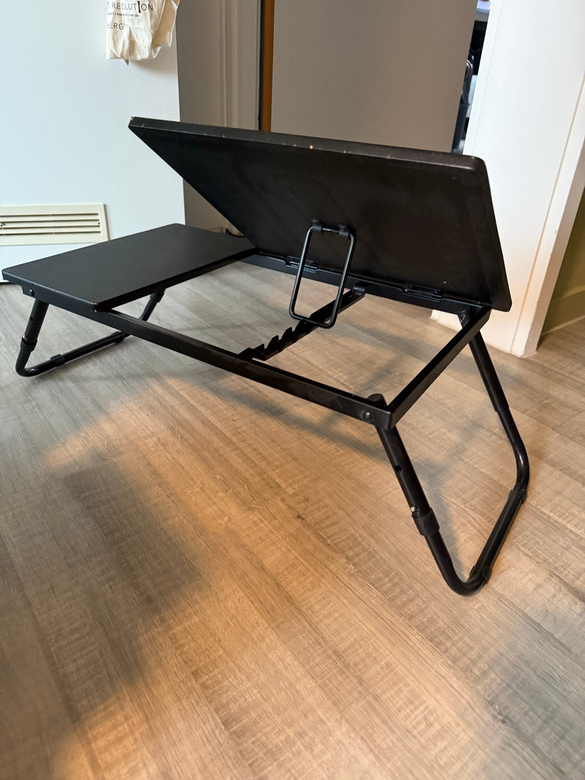 Verstelbare Laptoptafel voor Staand Werken/Studeren, Huis en Inrichting, Tafels | Bijzettafels, Ophalen, Minder dan 45 cm, Gebruikt