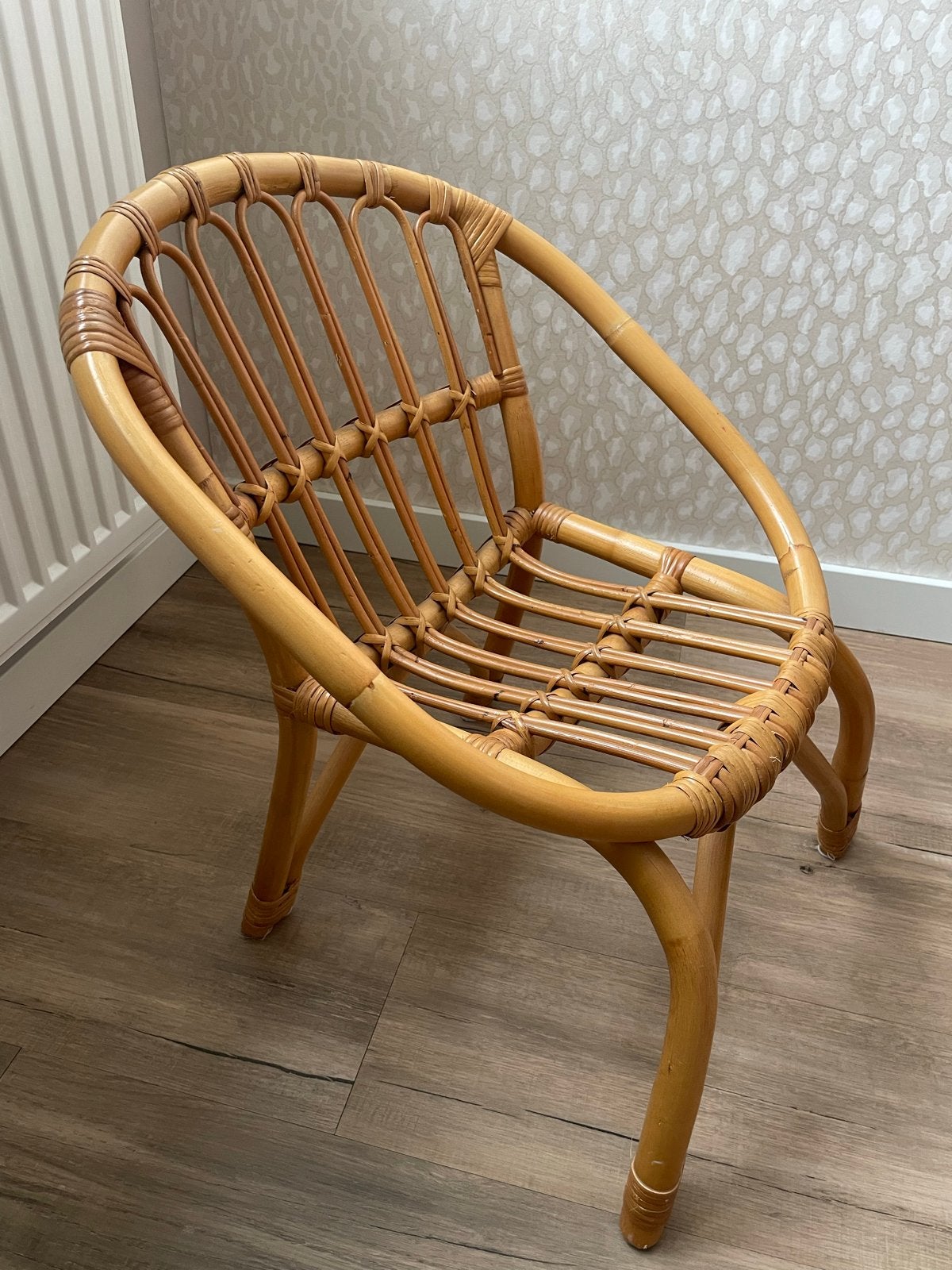 Rotan kinder stoeltje- Zo goed als nieuw, Ophalen, Bruin, Riet of Rotan, Zo goed als nieuw