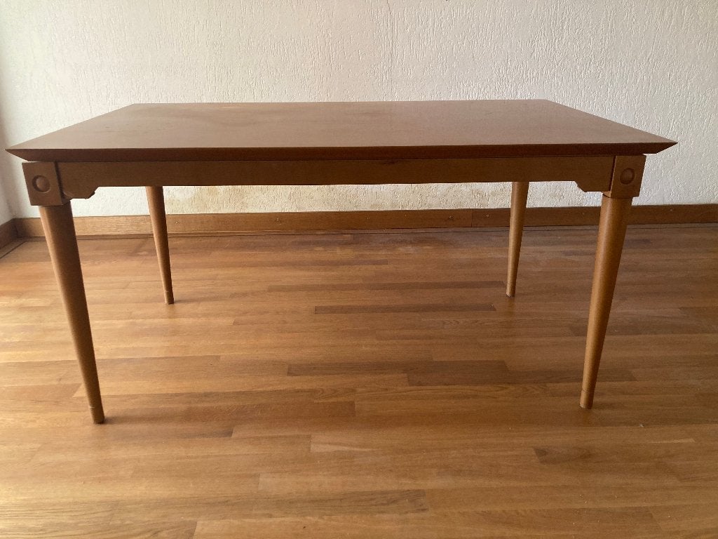 houten eettafel teak hout teakhouten rechthoekige tafel, Huis en Inrichting, Tafels | Eettafels, Gebruikt, Teakhout, Vijf personen of meer