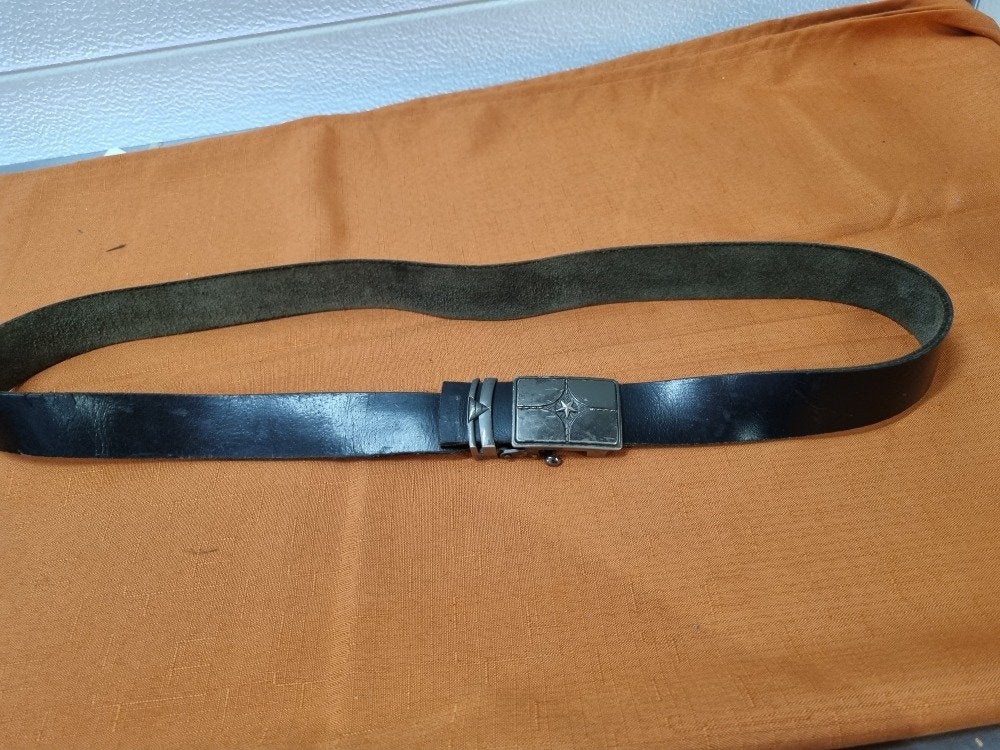 leren riem met blinde sluiting zwart, Ophalen of Verzenden, 'T Olde Gre-j, Info@toldegrej.nl, Endepoelstraat 20f Didam