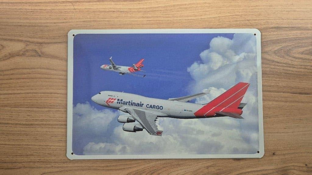 Martinair plaat, Verzamelen, Verzenden, Nieuw, Kaart, Foto of Prent