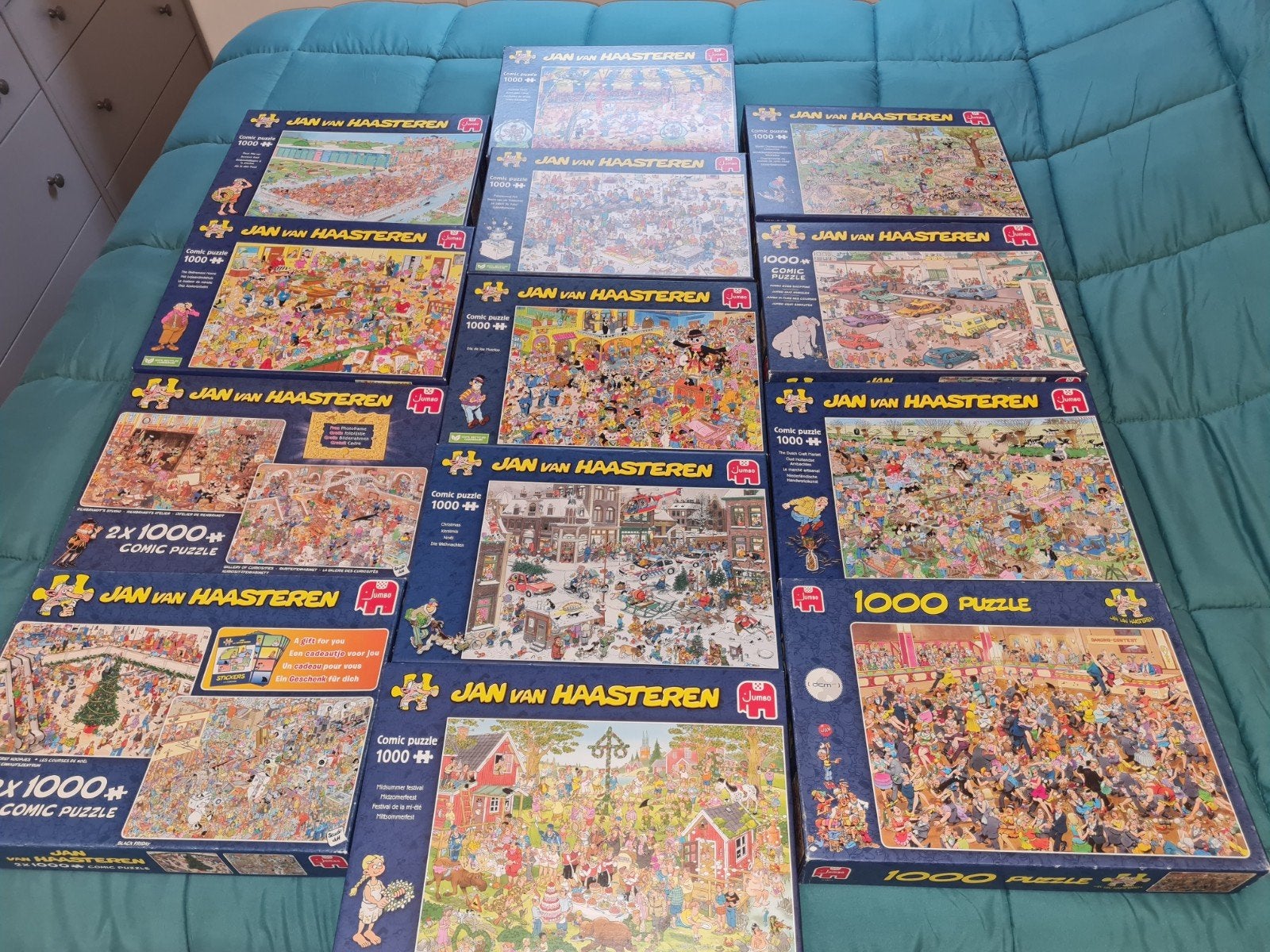 Van Haasteren 1000 stuks te koop of te ruil, Ophalen, 500 t/m 1500 stukjes, Gebruikt