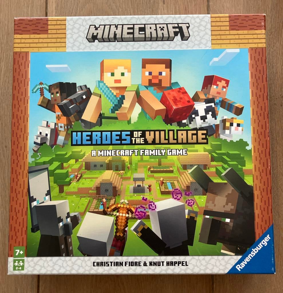 Minecraft Heroes of the Village bordspel - Zo goed als nieuw, Ophalen of Verzenden, Zo goed als nieuw