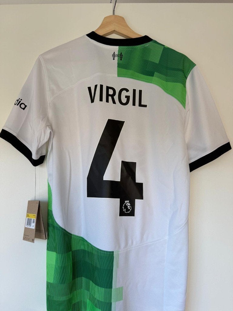 Virgil van Dijk Liverpool Uitshirt 2023/2024 – Maat S – Nike, Maat S, Ophalen of Verzenden, Nieuw, Shirt
