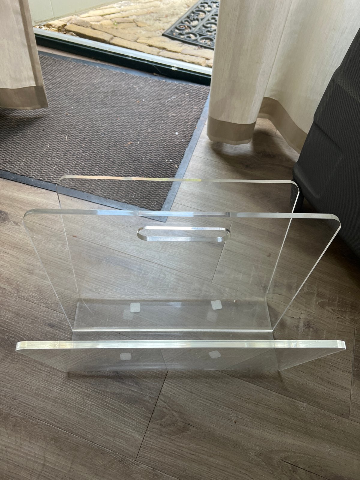 Moderne transparante lectuurbak van plexiglas, Ophalen, Met handvat, Modern, Lectuurbak