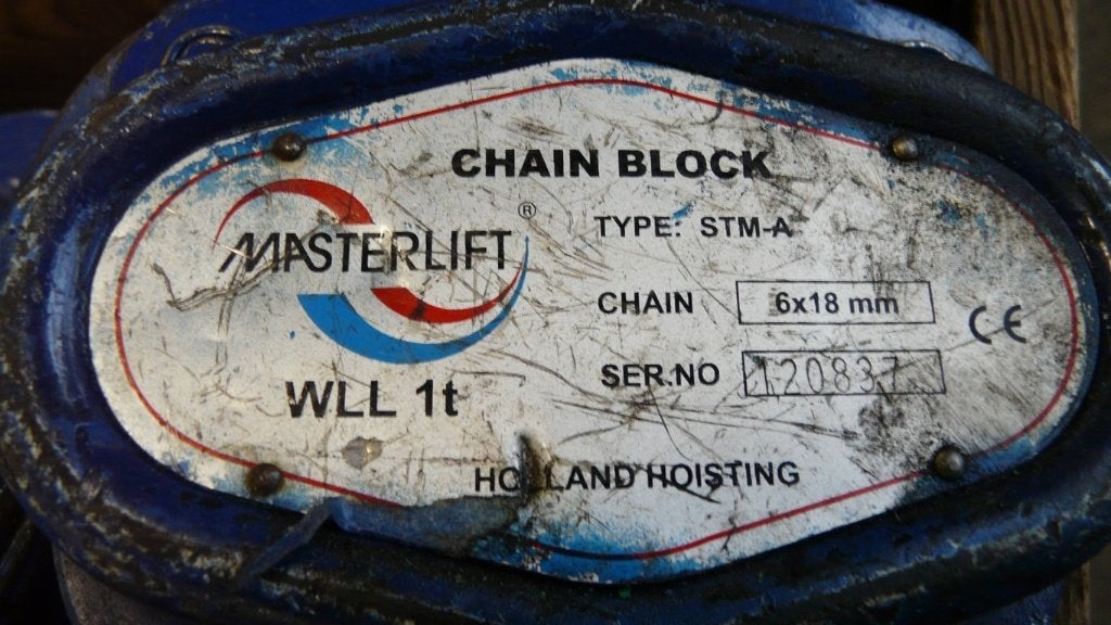 Ketting takel diverse modellen, Ophalen, Nieuw, Handmatig
