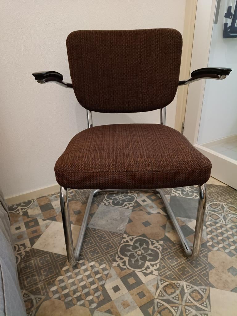 Vintage buisframe stoel in perfecte staat, Ophalen, Gebruikt, Eén
