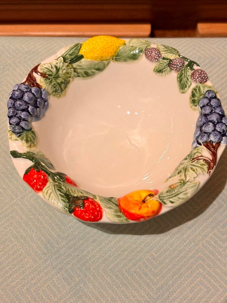 Mooi Italiaans fruitschaaltje, Bassano, Huis en Inrichting, Keuken | Servies, Ophalen of Verzenden, Zo goed als nieuw, Overige stijlen