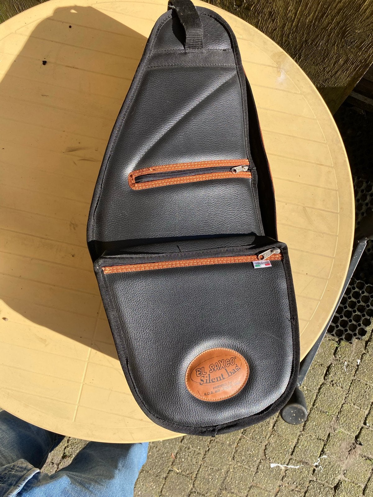 El Saxco Silent Bag - Saxofoon Demper Altsax, Ophalen of Verzenden, Zo goed als nieuw, Houtblazer, Met koffer of draagtas