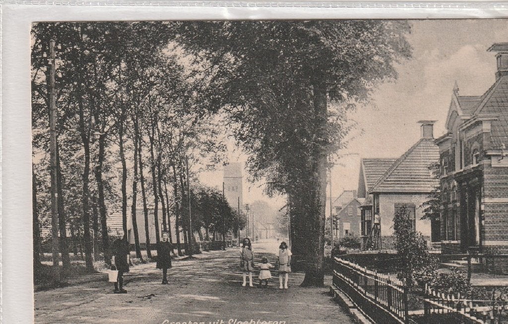 Groeten uit Slochteren, Verzenden, 1920 tot 1940, Gelopen, Groningen