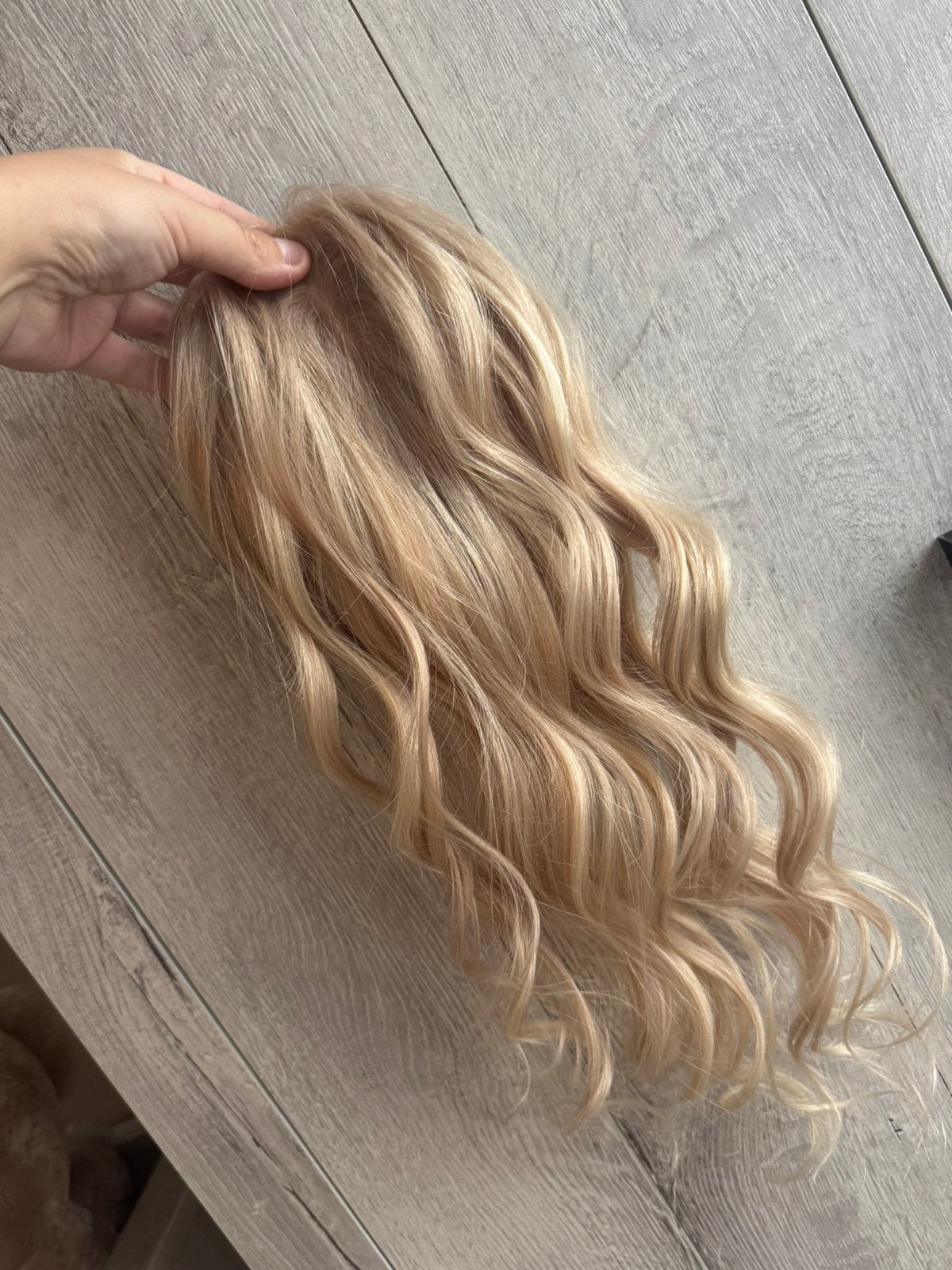 Hele lange nieuwe haartoppet echt haar, Sieraden, Tassen en Uiterlijk, Uiterlijk | Haarverzorging, Ophalen of Verzenden, Zo goed als nieuw