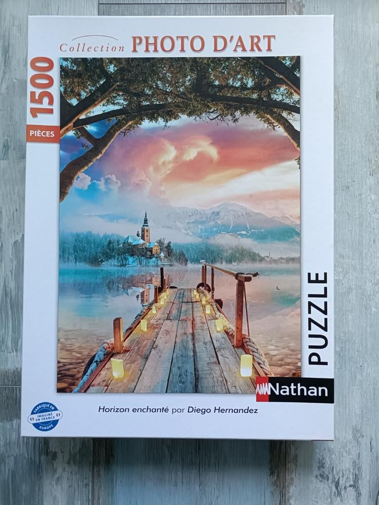 Puzzel merk Nathan 1500 stukjes, Ophalen of Verzenden, 500 t/m 1500 stukjes, Zo goed als nieuw, Legpuzzel