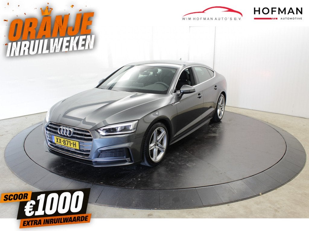 Audi A5 Sportback 45 TFSI Sport 252PK Camera 2xS-line Virtua, Auto's, Audi, 15 km/l, Gebruikt, 4 cilinders, Leder en Stof