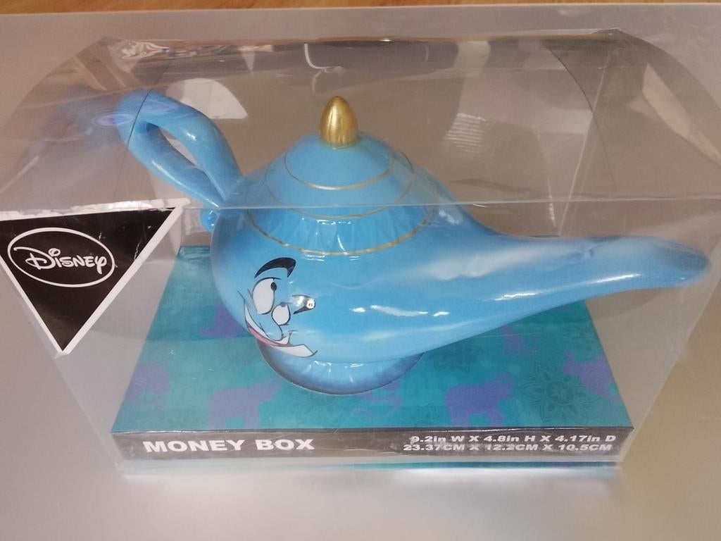 Disney Aladdin Genie Spaarpot / Money Box Nieuw in Doos 12st, Ophalen of Verzenden, Overige figuren, Nieuw, Beeldje of Figuurtje