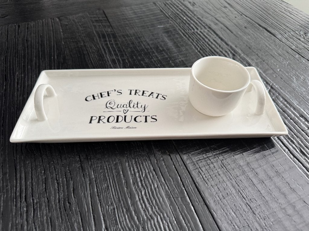 Serveerschaal Chef's Treats Plate, Overige merken, Ophalen of Verzenden, Overige stijlen, Aardewerk