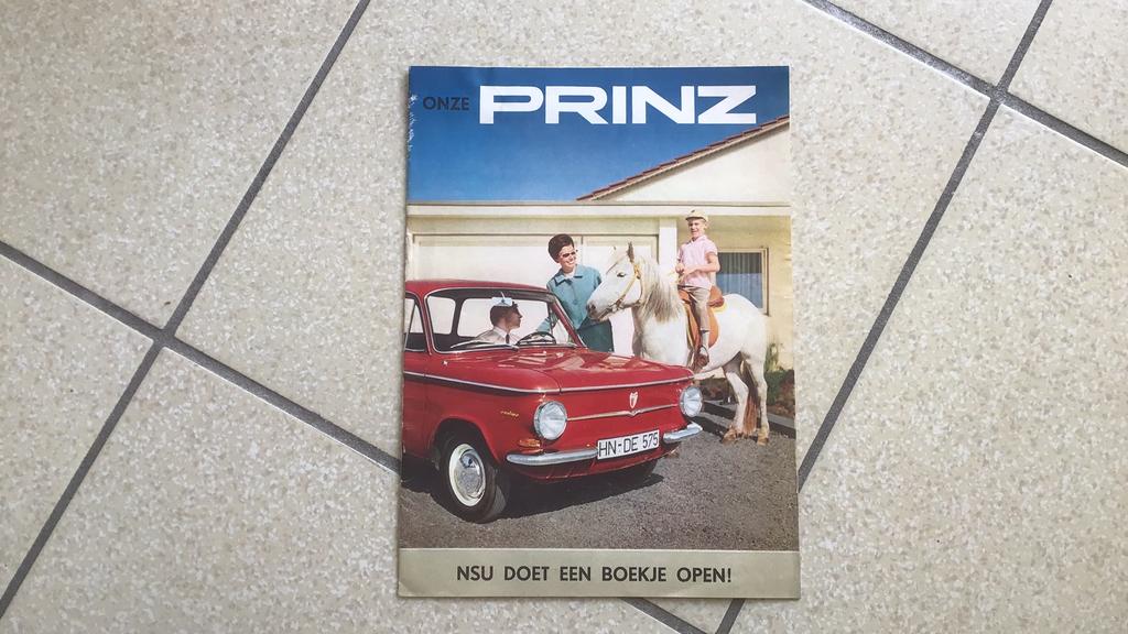 NSU PRINZ FOLDER VOOR 1960 16 PAGINA,S A 4  NEDERLANDS, Ophalen of Verzenden
