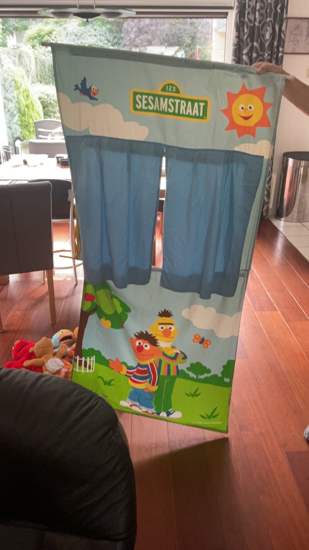 Div. Handpoppen met poppenkast gordijn, Ophalen, Gebruikt, Overige merken, Overige karakters