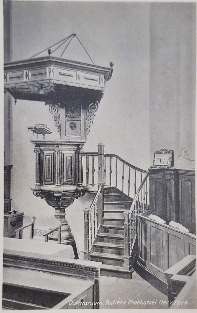 Fotokaart Ootmarsum - Antieke Preekstoel Herv. Kerk, Ophalen of Verzenden, Ongelopen, Overijssel