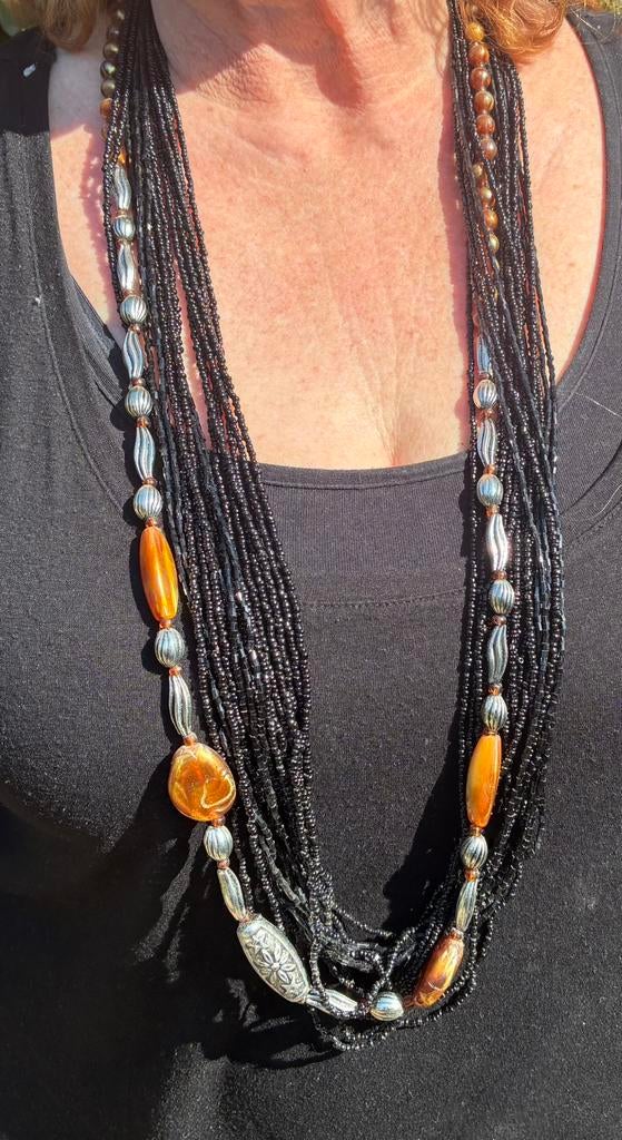 Kralenketting, Ophalen of Verzenden, Zo goed als nieuw, Overige materialen