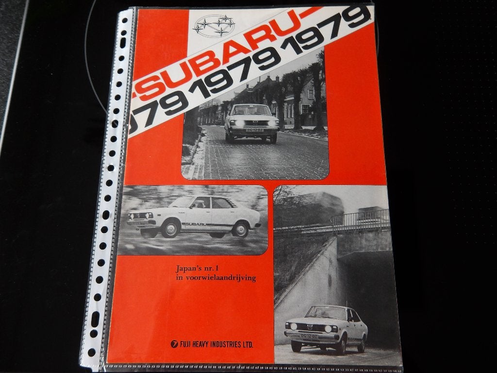 Subaru Brochure 1979 - Zeldzaam Collecters Item, Ophalen of Verzenden, Zo goed als nieuw, Algemeen
