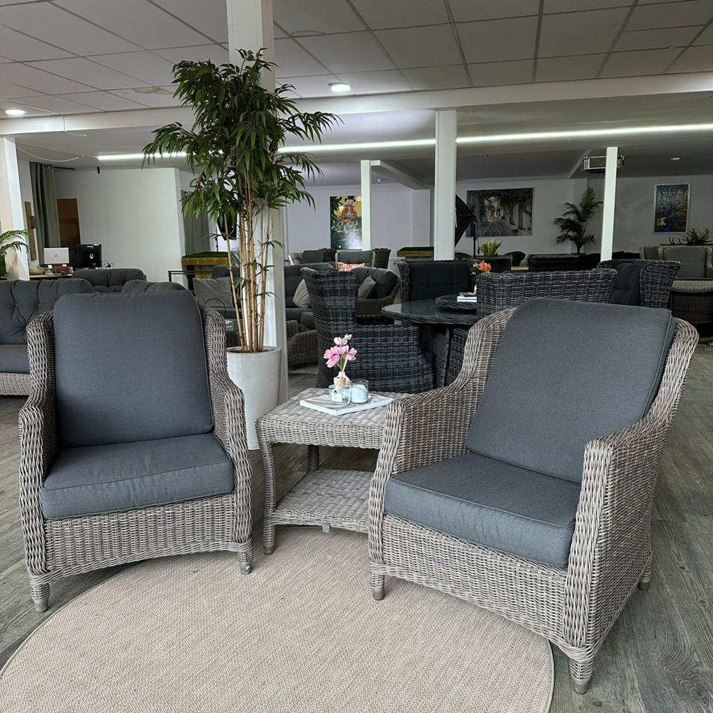 4 Seasons Outdoor Brighton Pure Fauteuils  – ZGAN, Verzenden, ., Zo goed als nieuw, .