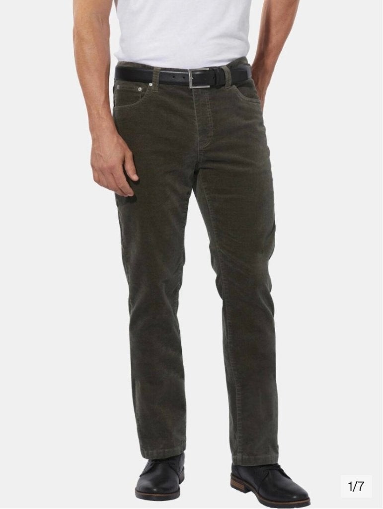 Heren Babista Corduroy Regular broek., Kleding | Heren, Ophalen of Verzenden, Zo goed als nieuw, Overige maten, Groen
