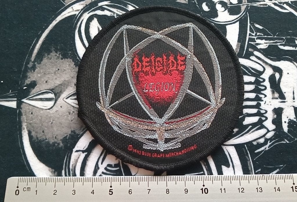 Deicide zeldzame  vintage 1992 Legion patch d440 metal, Ophalen of Verzenden, Nieuw, Kleding