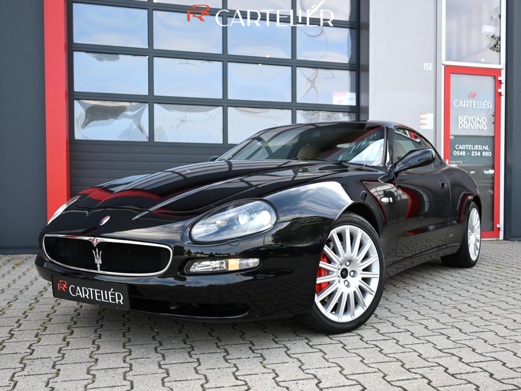 Maserati 4200 GT V8 Cambiocorsa | Nero Pastello | F1 | NAP |, Auto's, Automaat, Gebruikt, 4 stoelen, Zwart