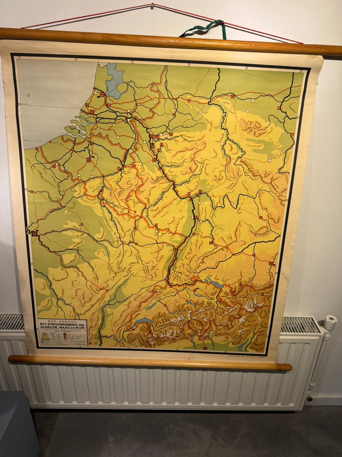 Vintage schoolplaat, nr 1, Ophalen of Verzenden, Aardrijkskunde