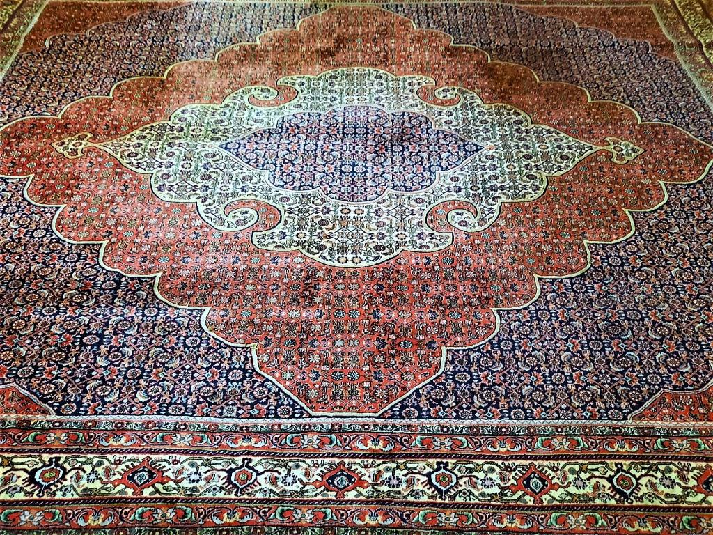 Perzisch Handgeknoopt tapijt- 360 x 260 cm (Bidjar) Uit IRAN, Ophalen, Crème, 200 cm of meer, Zo goed als nieuw