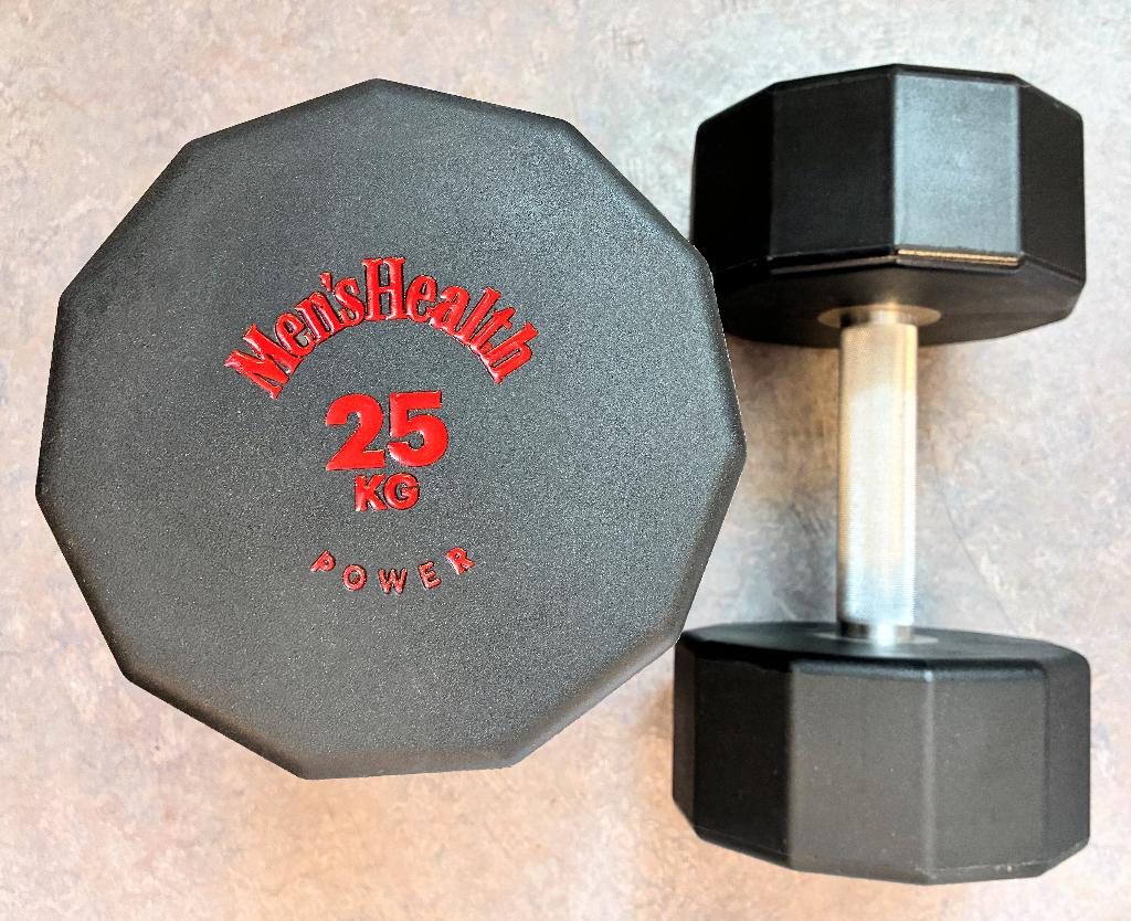 Dumbbells 2x 25 kg, Ophalen, Zo goed als nieuw, Benen, Dumbbell