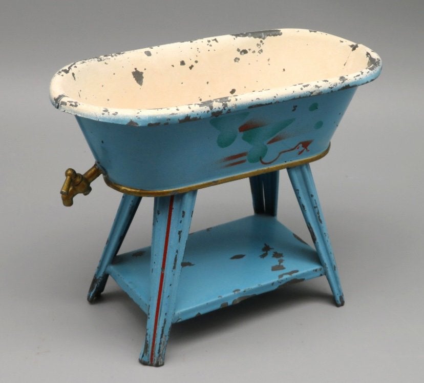 Leuk art deco poppenbadje antiek, Verzenden, Gebruikt