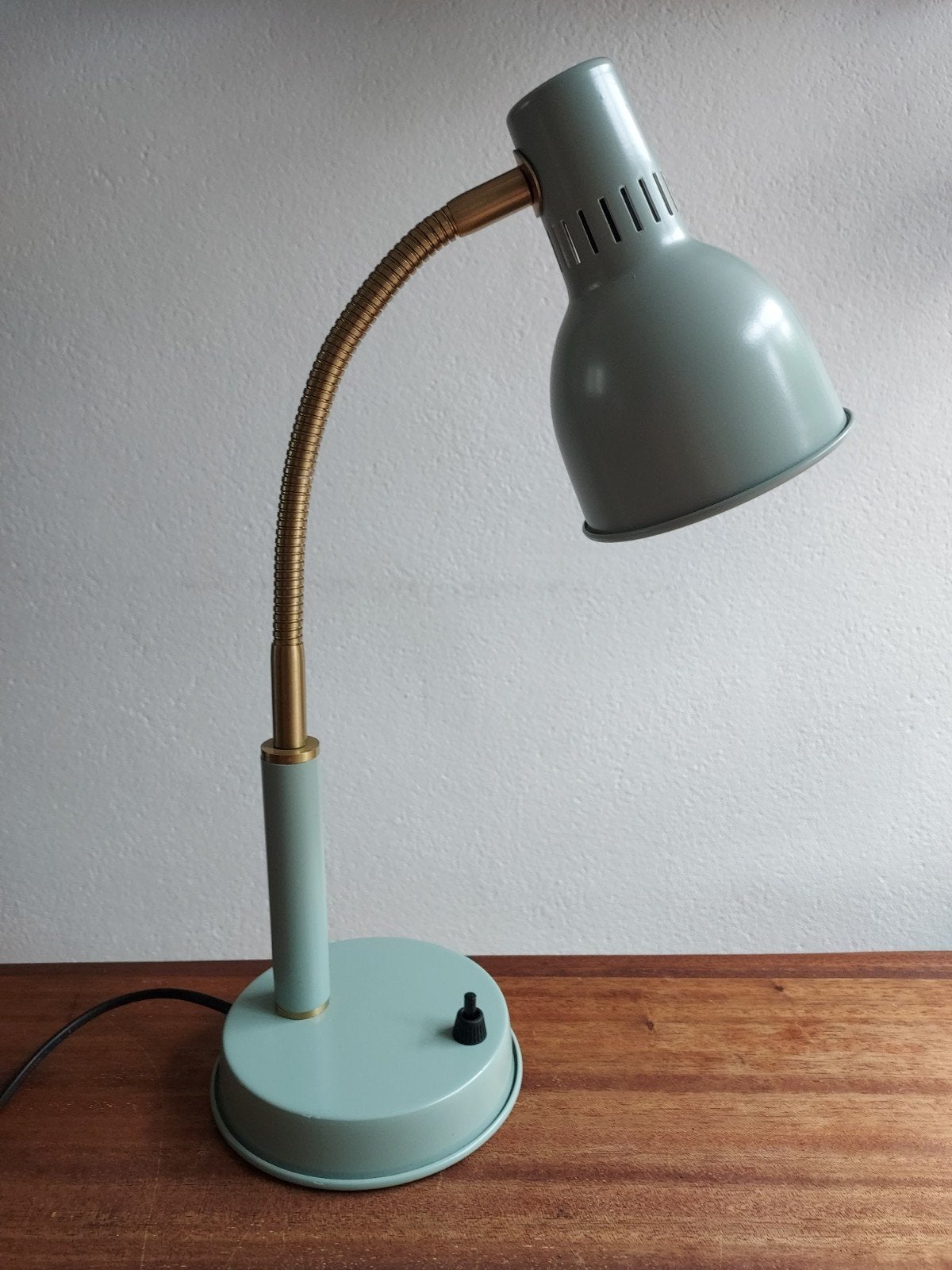 IKEA Basterud Bureaulamp - Blauw/Groen, Bureaulamp, Gebruikt, Groen, E14 (klein)